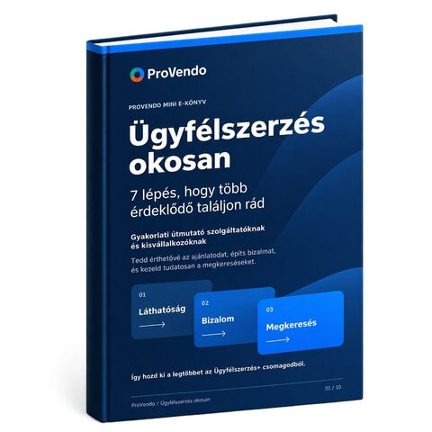 Ügyfélszerzés okosan — ProVendo e-book